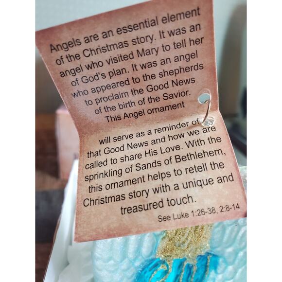 Sands of Bethlehem Religious Glass Ornaments -Set Of 4- Made with Holy Land Sand - Picture 8 of 16